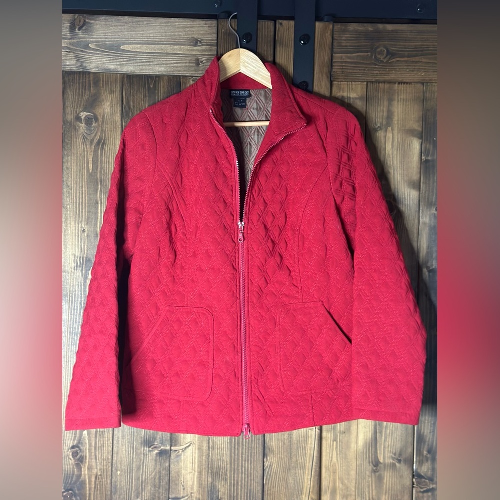 Nomadic Traders Red Quilted Jacket - image 1